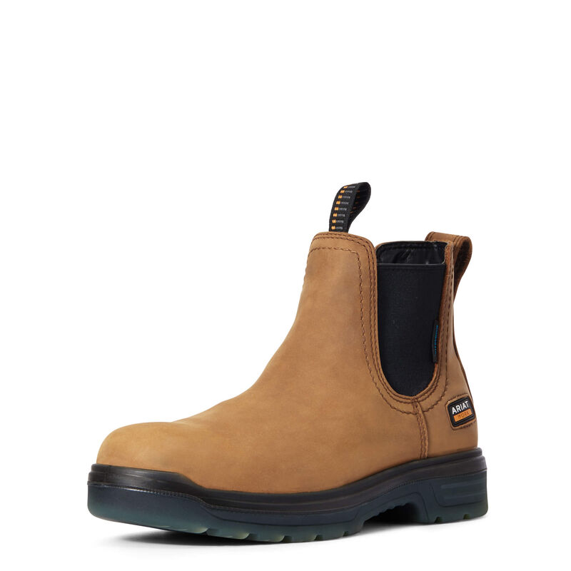 Ariat Turbo Chelsea Waterproof - Miesten Ruskea Työsaappaat ( JLPWZN-096 )